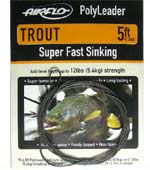 EXTRA SUPER FAST SINKING AIRFLO Polyleader TROUT 5ft /1,50 Mtr 