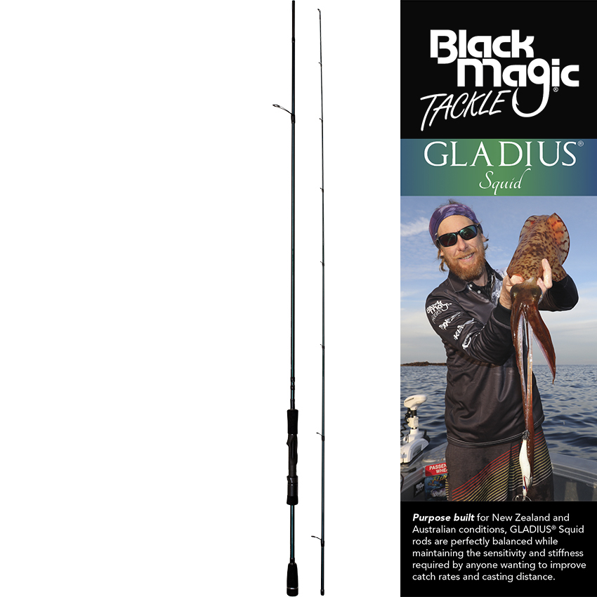 BLACK MAGIC GLADIUS SQUID 8'3 LIGHT/MEDIUM EGI 2-3.5 2PC - Fish City Albany  : Fishing - Hunting - Boating, North Shore