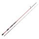 Two piece black, grey and red rod with minimalistic grip