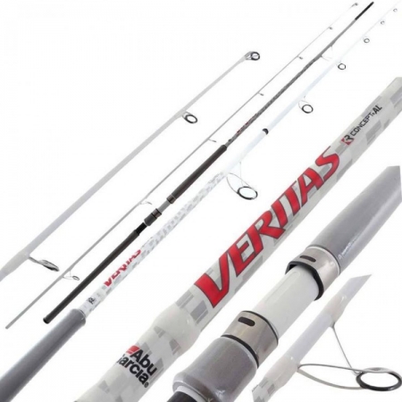 White, grey and black rod, with Veritas logo in red