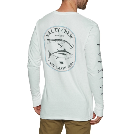 SALTY CREW SURFACE STANDARD LONG SLEEVE TEE WHITE SIZE XL