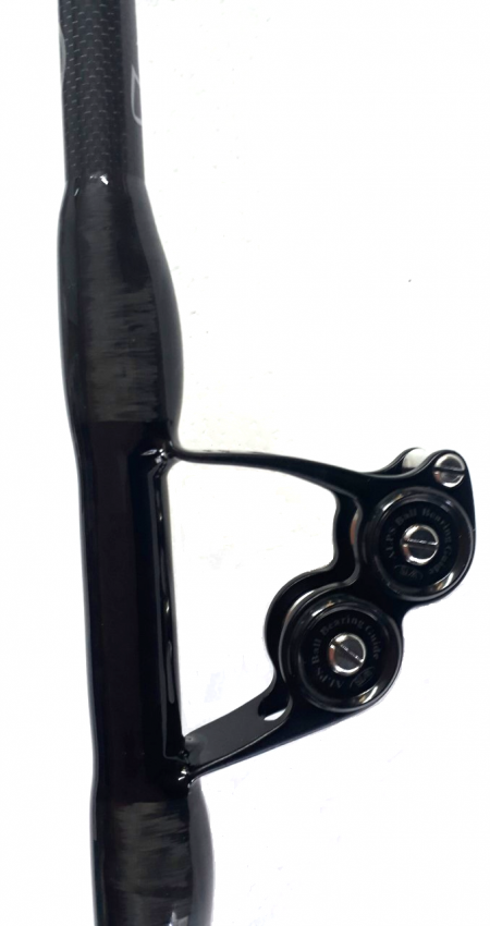 Black carbon blank with bearing roller guides