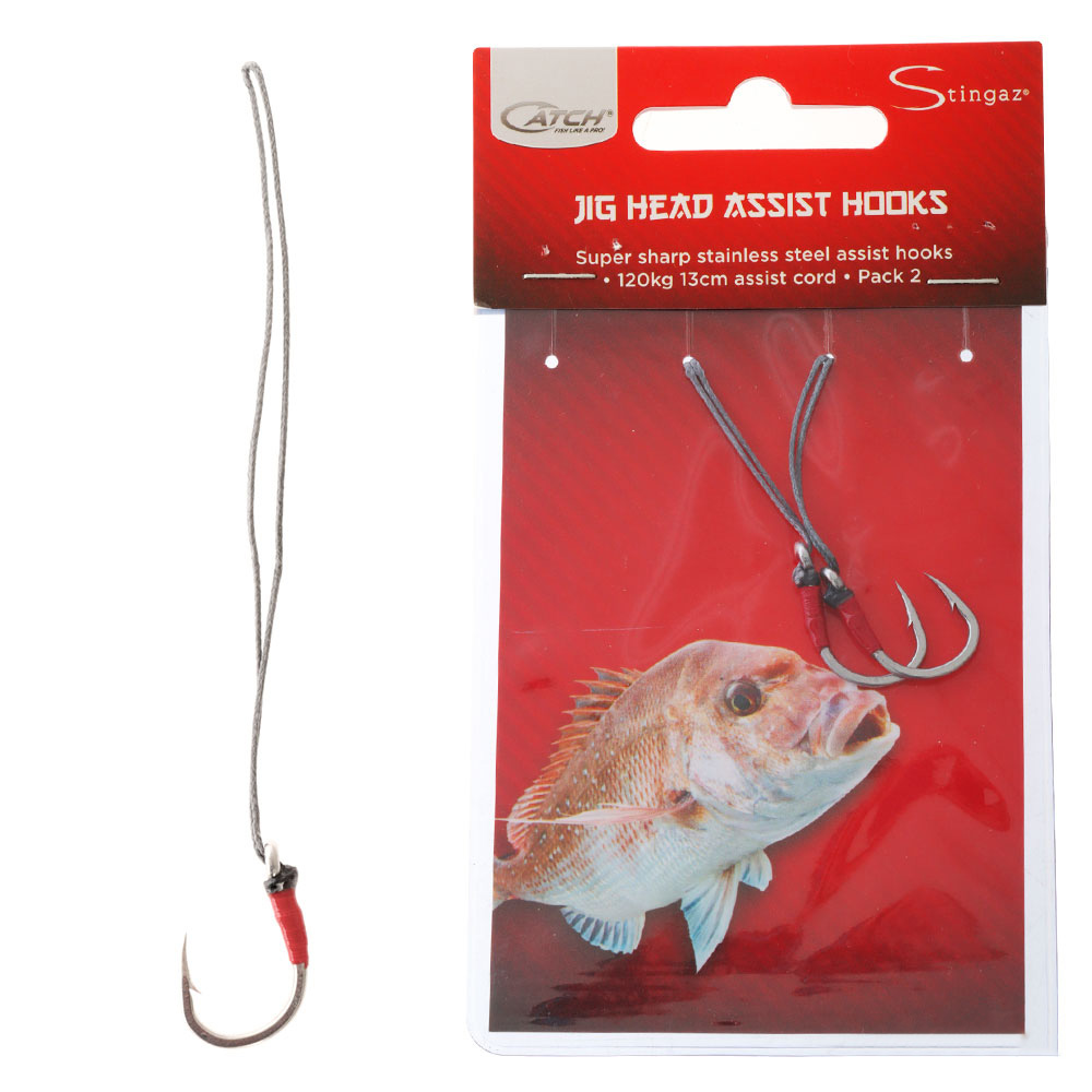 CATCH STAINLESS STEEL JIG HEAD ASSIST HOOKS 3/0 QTY 2 - Fish City Albany :  Fishing - Hunting - Boating, North Shore