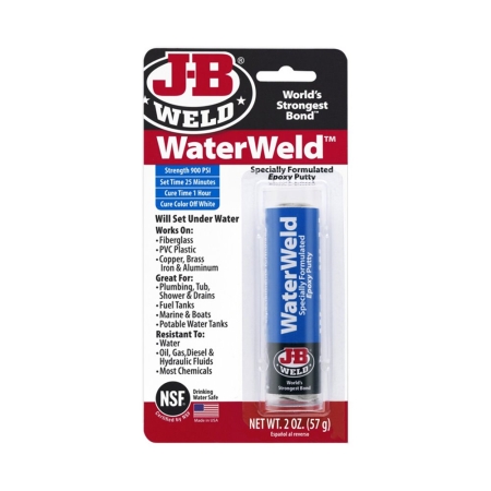 JB WELD WATERWELD EPOXY PUTTY STICK 57GR