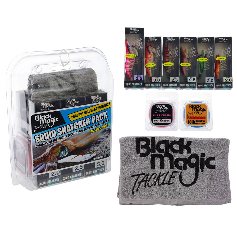 BLACK MAGIC SQUID SNATCHER GIFT PACK - Fish City Albany : Fishing - Hunting  - Boating, North Shore