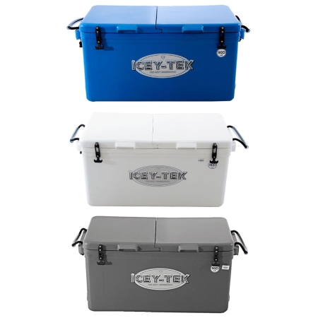 ICEY TEK LONG CHILLY BIN COOLERS TWIN LID WITH DIVIDER