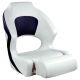 SPRINGFIELD DELUXE SPORT FLIP UP BOAT SEAT WHITE & BLUE